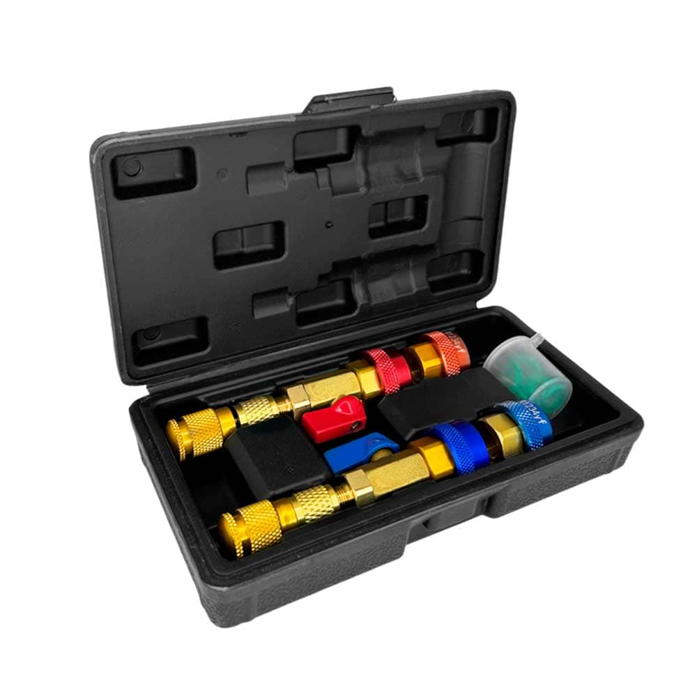 Набор адаптеров для смены золотников под давлением R134a R1234yf Хорекс Авто HZ 18.205.34SK