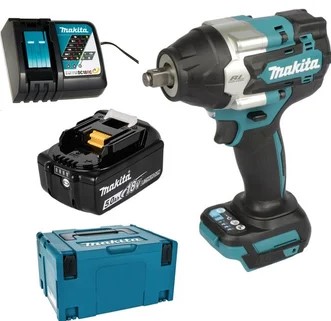Аккум. ударный гайковерт MAKITA LXT DTW700RT1J в кейсе