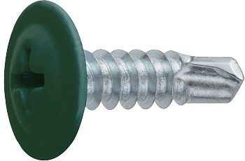 Саморез 4.2х16 мм с прессшайбой, цинк, со сверлом, RAL 6002 (150 шт в пласт. конт.) STARFIX