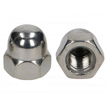 Гайка колпачковая М5, нерж. сталь (А2), DIN 1587  (1000 шт)