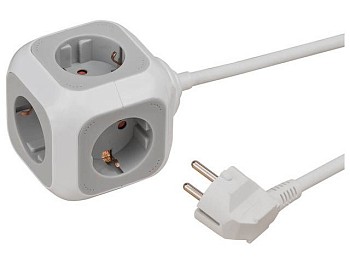 Удлинитель-куб 1.4м (4 роз., 3,3кВт, с/з, ПВС) Brennenstuhl ALEA-Power