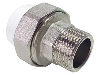 Американка ПП (усил.) нар. 20х1/2", бел. РТП