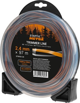 Леска ф 2.4 мм х 97 м витой квадрат сеч. TRIPLE PRO STARTUL METSA