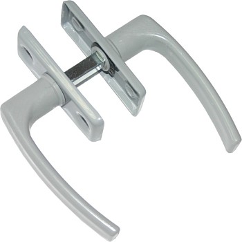 Ручка для теплиц 2-сторон. пласт/серый цинк STARFIX