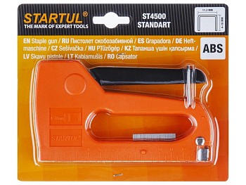 Пистолет скобозабивной пластм. 4-10мм STARTUL STANDART (ST4500)
