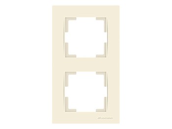 Рамка 2-ая вертикальная кремовая, RITA, MUTLUSAN