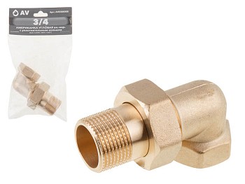 Американка угловая 3/4" вн.-нар., AV Engineering (инд. упак.)