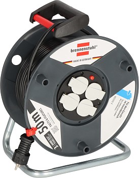 Удлинитель на катушке 50м (4 роз., 3.3кВт, с/з) Brennenstuhl Garant