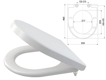 Сиденье для унитаза Softclose, Alcaplast