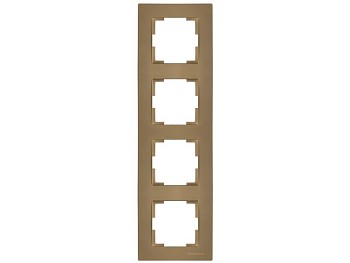 Рамка 4-ая вертикальная золотая, RITA, MUTLUSAN