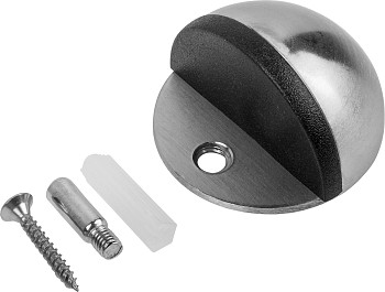 Упор дверной d-45мм круглый мат. xром STARFIX