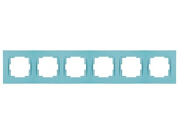 Рамка 6-ая горизонтальная синяя, RITA, MUTLUSAN