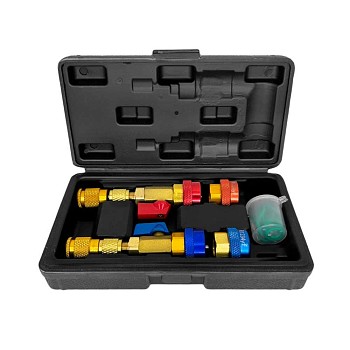 Набор адаптеров для смены золотников под давлением R134a R1234yf Хорекс Авто HZ 18.205.34SK