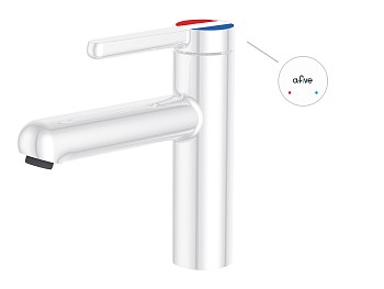 Смеситель для умывальника (Lt) D35, серия Lotus белый, a-five