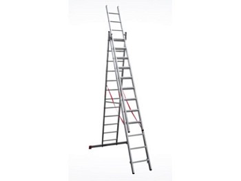 Лестница алюм. 3-х секц. 309/796/328 см 3х12 ступ. 20,2кг  NV3230 Новая Высота
