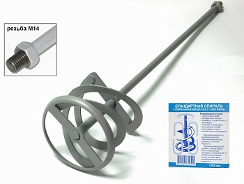 Миксер д/клеев 120х600мм М14 ФИОЛЕНТ