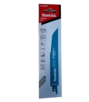 Пилка сабельная для древесины с гвоздями 152x1.25 мм, 10TPI, 2 шт  MAKITA