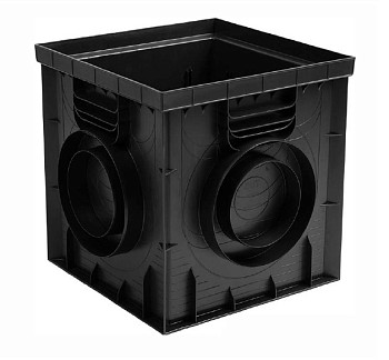 Дождеприемник пластиковый 300х300 (черный), Ecoteck, РБ