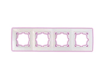 Рамка 4-местная белая, Уют, BYLECTRICA