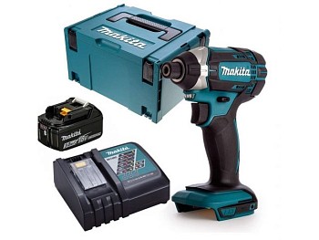 Аккум. шуруповерт MAKITA LXT DTD 152 Z MAKPAC + АКЦИЯ (1 аккумулятор, зарядное)