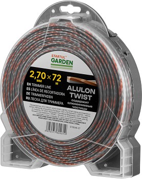 Леска ф 2.7 мм х 72 м витой квадрат сеч. ALULON TWIST STARTUL GARDEN