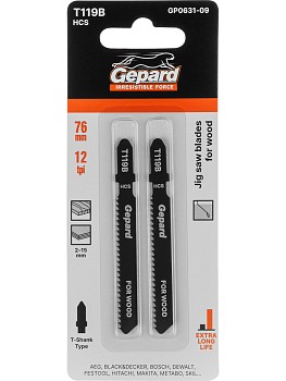 Пилка лобз. по дереву T119B (2 шт.) GEPARD