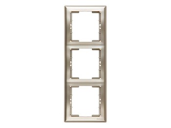 Рамка 3-ая вертикальная титан, DARIA, MUTLUSAN