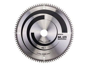 Диск пильный 254х30 мм 96 зуб. универсальный MULTIMATERIAL BOSCH