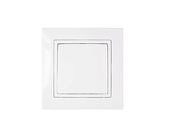 Выключатель 1 клав. проходной (скрытый, 10А) белый, Уют, Bylectrica