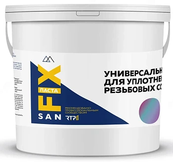 Паста уплотнительная, универсальная, 450 мл., ведро, графит, SANFIX