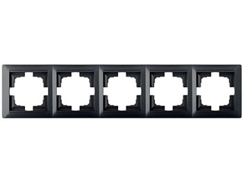 Рамка 5-местная графит, Стиль, Bylectrica