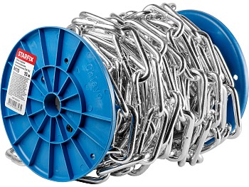 Цепь сварная длиннозвенная, оцинк. М10 DIN 763 (бухта 10 м) STARFIX