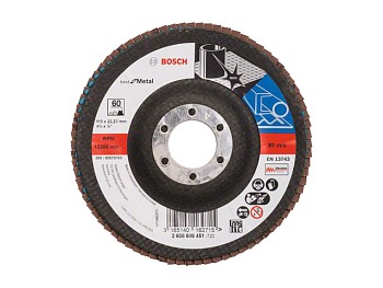 Шлифкруг лепестковый 115мм К60 д/мет