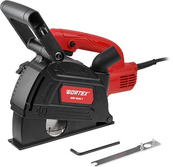 Бороздодел WORTEX WM 1540-1 в кор. 1800 Вт, 150 мм, глубина до 40 мм, конст. эл., плав. пуск