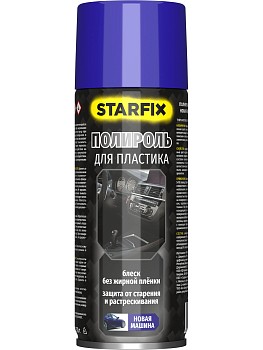 Полироль для пластика STARFIX новая машина (аэрозоль) 650 мл