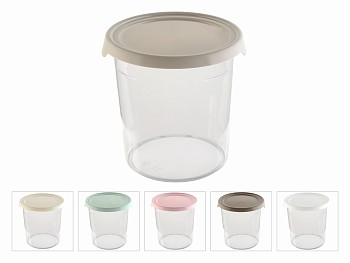 Контейнер пласт. круглый 1,5 л., с крышкой, Foody, POBEDA