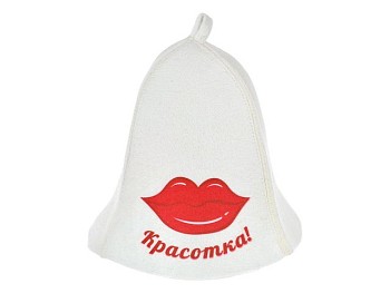 Шапка для бани и сауны «Красотка», войлок, "Hot Pot"