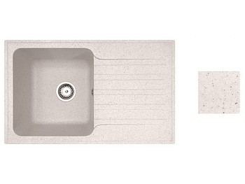 Мойка кухонная из искусственного камня ART песочный 770х475 мм, AV Engineering