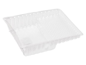 Вкладыш в ванночку 26*32см до 19см валик, прозрачный 3 шт COLOR EXPERT