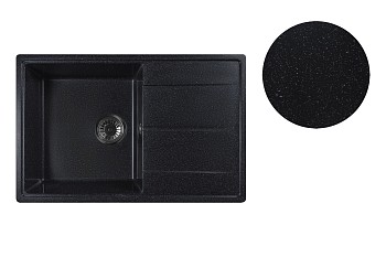 Мойка кухонная из искусственного камня BENEFIT оникс 730х470 мм, AV Engineering