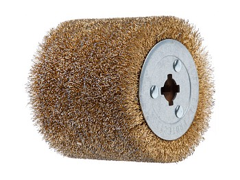 Щетка стальная с латунным покрытием 100х120 мм 0,3 мм WORTEX для WS 1012 S