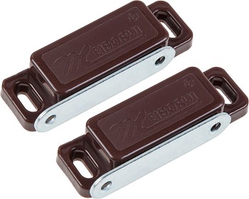 Защелка магнитная 74мм коричневая (2 шт в пакете) STARFIX