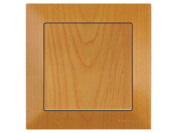 Выключатель 1-клав. (скрытый, винт. зажим) дуб, DARIA, MUTLUSAN