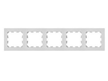 Рамка 5-местная белая, Astrum, BYLECTRICA