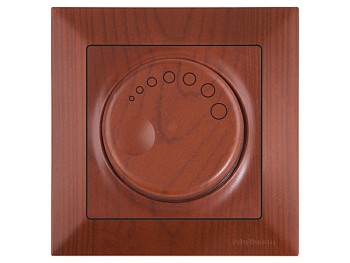Выключатель поворотный (диммер) (скрытый, винт. зажим, 1000Вт) вишня, DARIA, MUTLUSAN