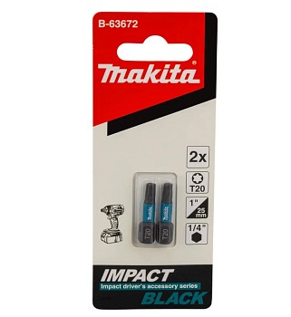 Насадка T20 25 мм Impact Black (2 шт) MAKITA B-63672