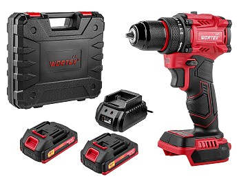 Аккум. дрель-шуруповерт WORTEX LX BD 1815-1 Li  ALL1 XLT 18В, 45 Нм, 2*1.5 Ач, патрон 10 мм, бесщёт.