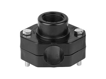 Хомут 25 х 3/4" вн. (для ПЭ труб), AV Engineering