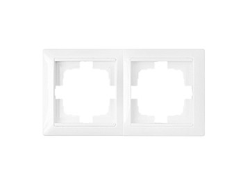 Рамка 2-местная белая, Стиль, Bylectrica