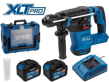 Аккум. перфоратор BULL CBH 1826 Xcase, XLTpro, БЕСЩЕТ., 18 В, 2.6 Дж, 26 мм, 2x6 А*ч, з/у